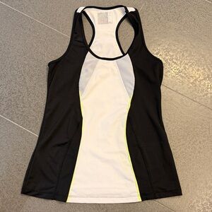 Lucky in Love Black and White Tank Top